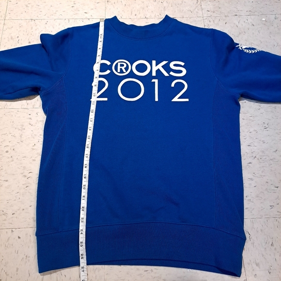 Crooks & Castles | Blue Crooks 2012 graphic crew neck unisex sweater - Picture 5 of 8